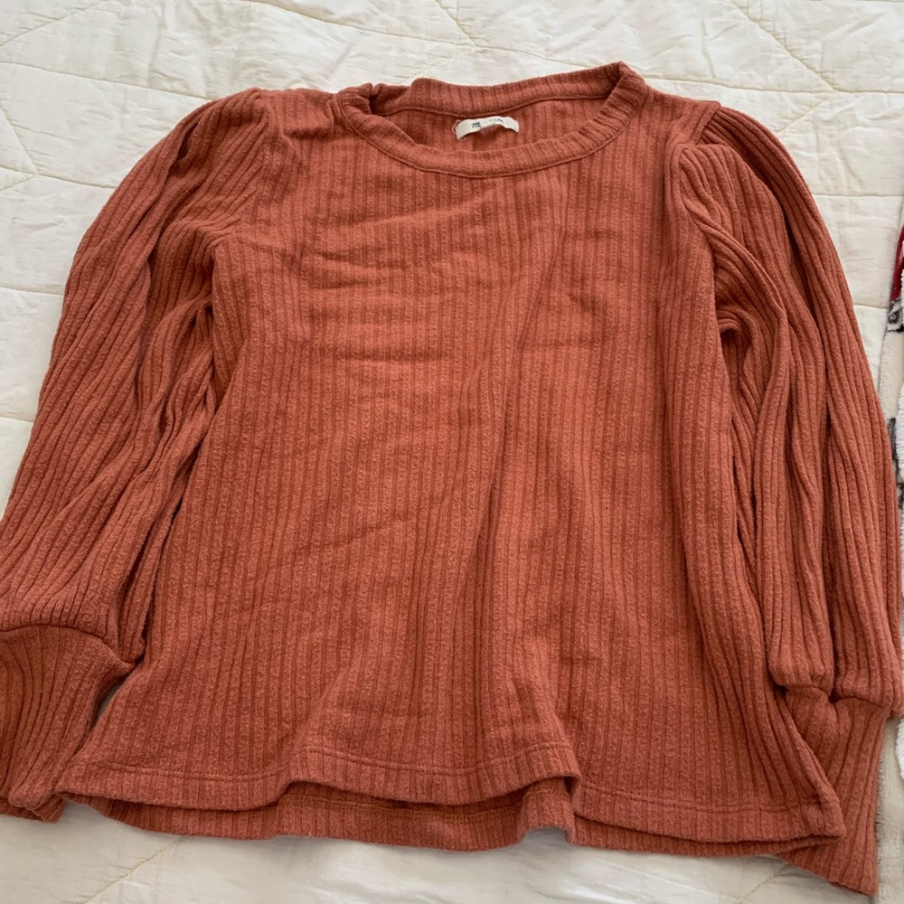 Madewell balloon sleeve sweater